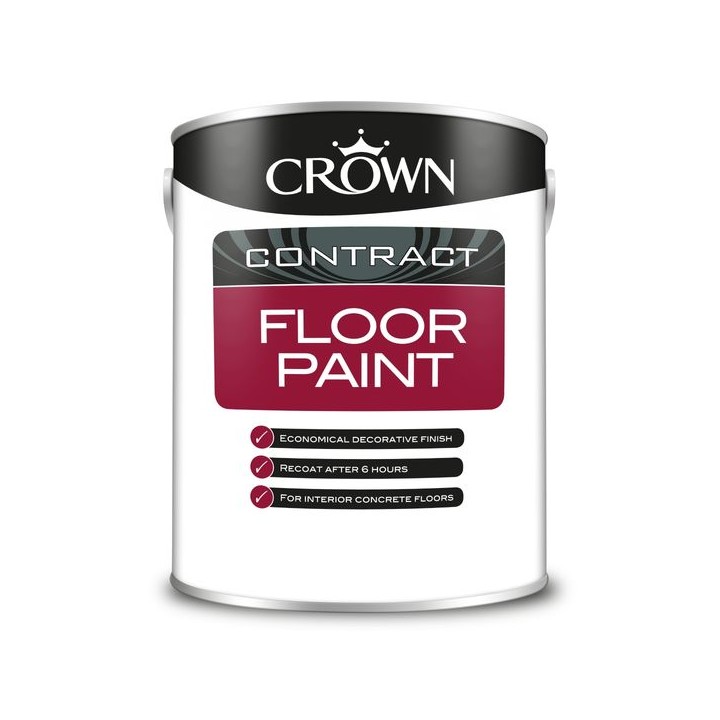 Crown Contract Floor Paint 5L Red