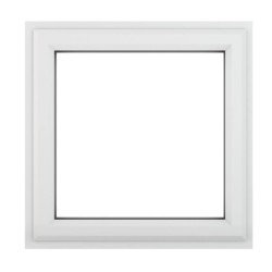 Crystal White Upvc Casement Clear Window 1P Top Opening 610 mm x 610 mm