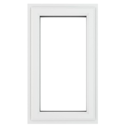 Crystal White Upvc Casement Clear Window 1P Left Hand Opening 610 mm x 820 mm