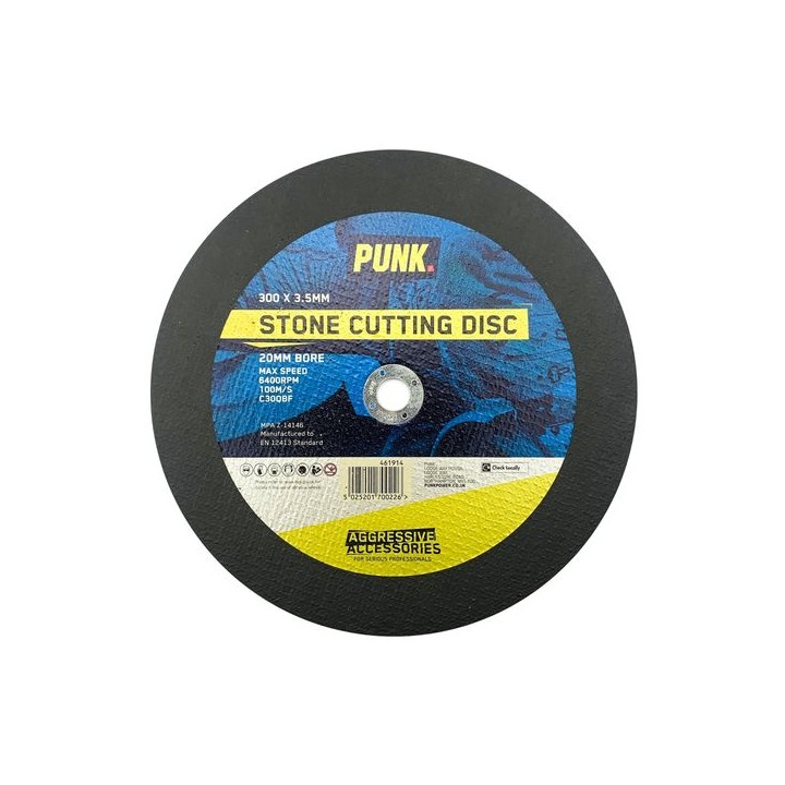 Punk 300mm x 3.5mm Stone Cutting Disc 20mm Bore New