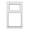 Crystal White Upvc Casement Clear Window 2P Top Opening 610 mm x 1115 mm