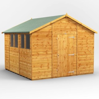 10 x 10 Power Apex Shed