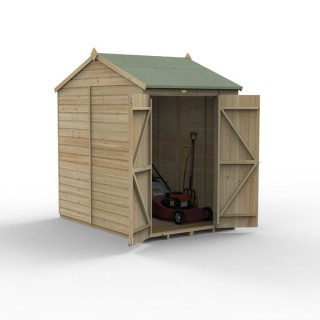 Beckwood 5x7 Reverse Apex Shed No Windows Double Door