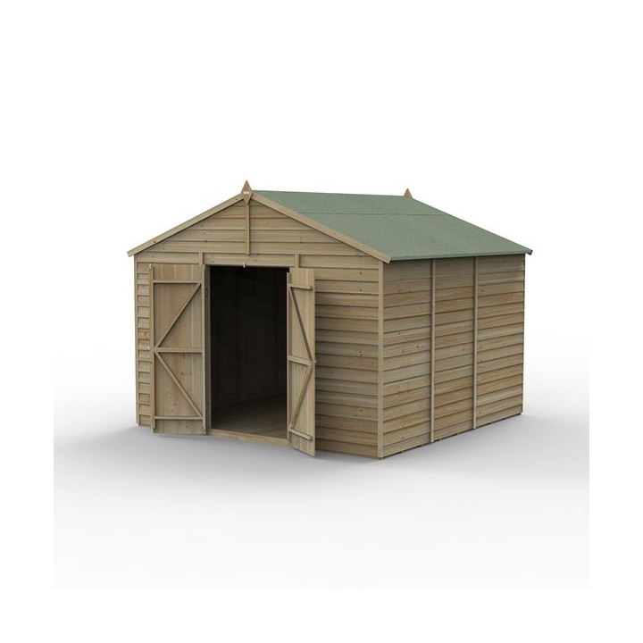 4LIFE Apex Shed 10 x 10 - Double Door - No Windows