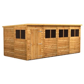 16 x 8 Power Overlap Pent Shed