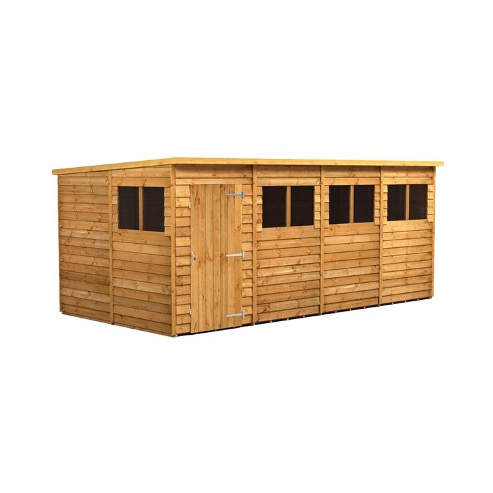 16 x 8 Power Overlap Pent Shed