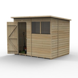 Beckwood 8x6 Pent Shed 2 Windows Installed