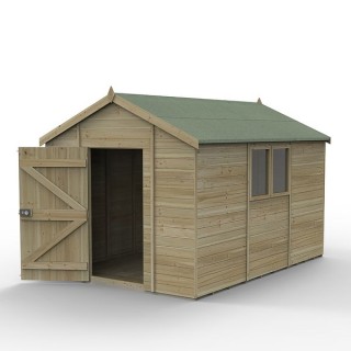 Timberdale 12 x 8 Apex Dble Door Shed -