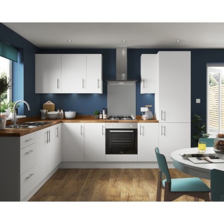 Decorative Panels ZBK500L W BM x 2 Essence Flat Pack Larder White 500mm Box 2 of 2