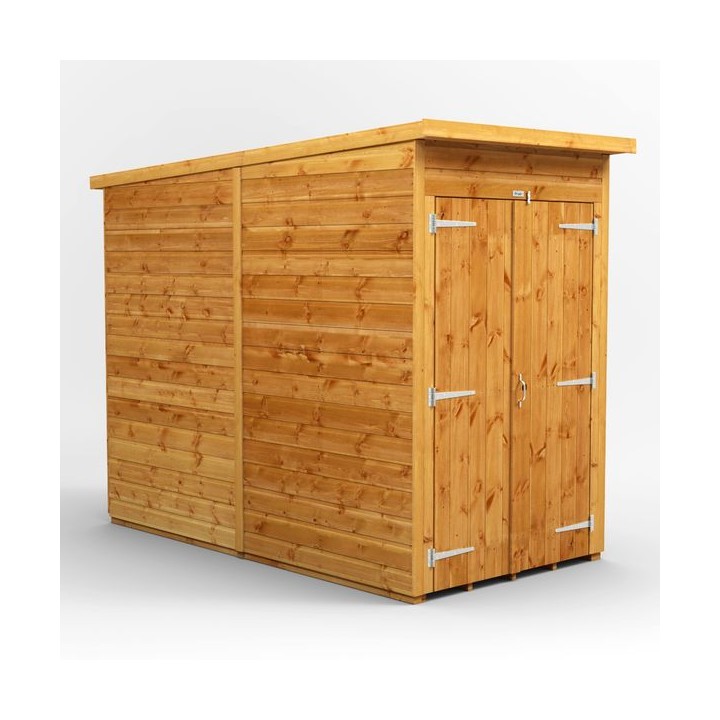 4 x 8 Power Pent Double Door Shed No Windows