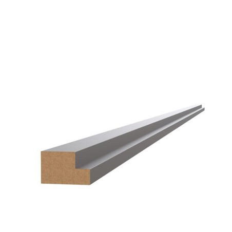 Modern Cornice or Pelmet for Super Gloss Graphite Slab 2745mm - FKKF0424