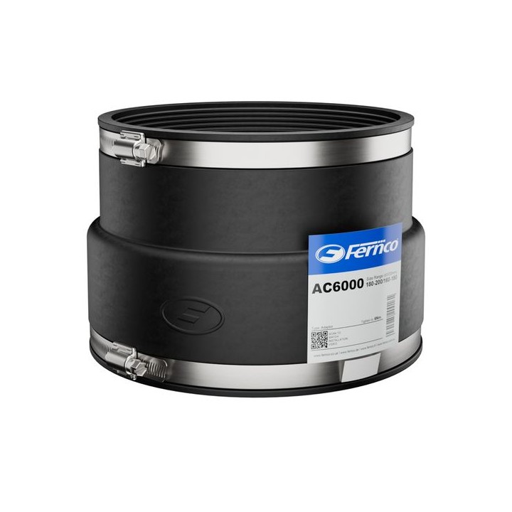 Fernco AC6000 Adaptor Coupling 180-200/160-180