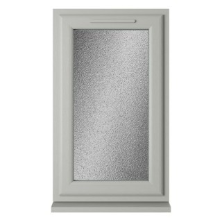 Crystal Double Glazed uPVC Window Agate/White Left Hung 1040mm x 610mm Obscure