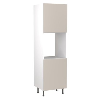 Flatpack Single Oven Tower J-pull Super Gloss Light Grey Slab 600mm - FKKJ0231