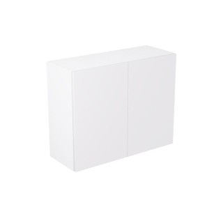 Flatpack 900 Wall Kitchen Cabinet Value Slab Standard Matt White