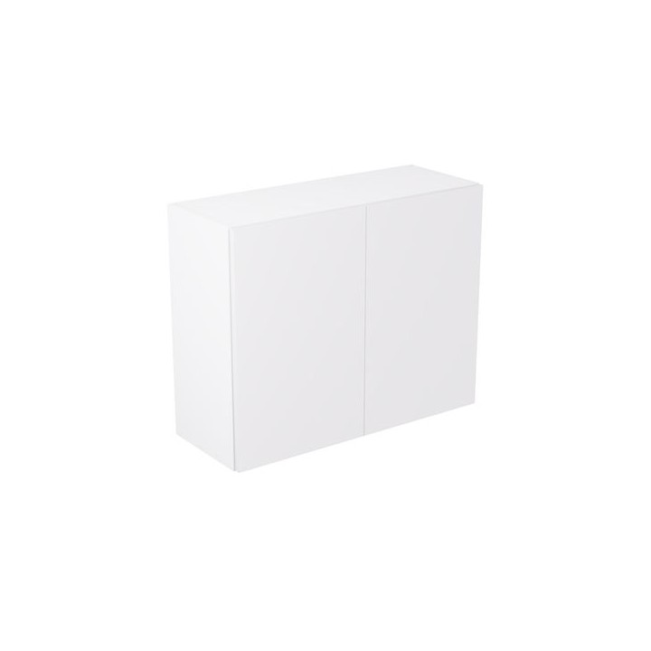 Flatpack 900 Wall Kitchen Cabinet Value Slab Standard Matt White