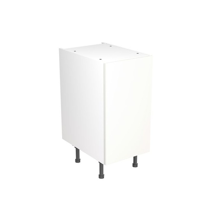 Flatpack 400 Base Kitchen Cabinet Value Slab Standard Matt White
