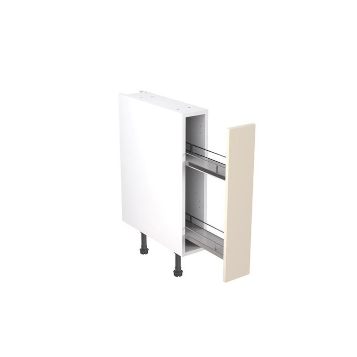 Flatpack 150 Base Kitchen Cabinet Pull-Out Slab Super Gloss Cashmere