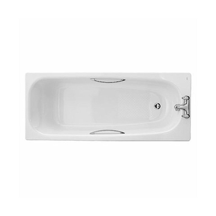 Twyford Shallow Steel Bath White 1700mm SB1772WH