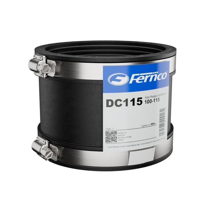 Fernco DC115 Drain Coupling 100-115