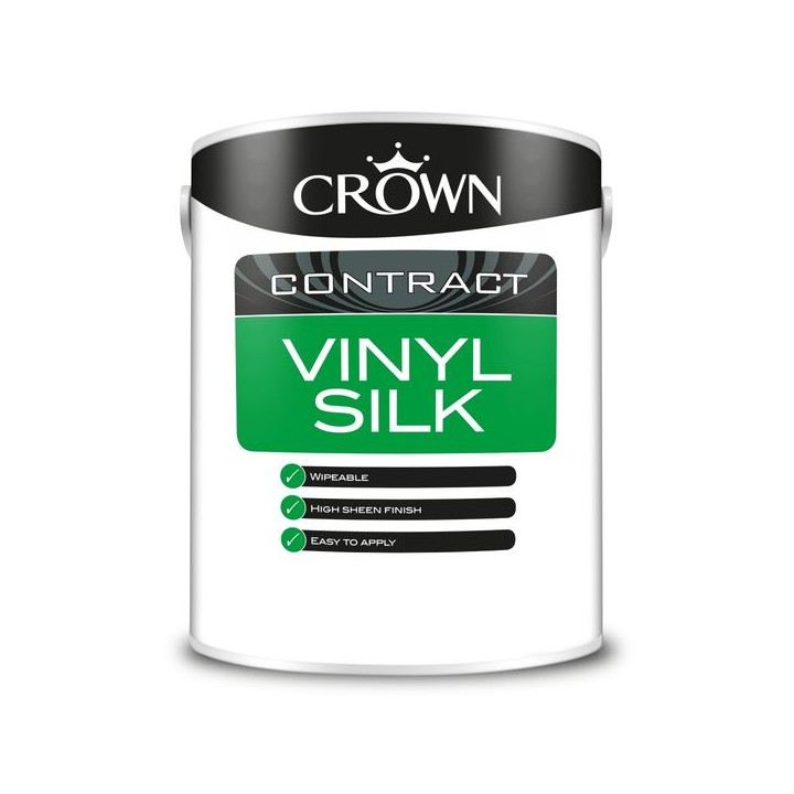 Crown Contract Vinyl Silk 5L Brilliant White
