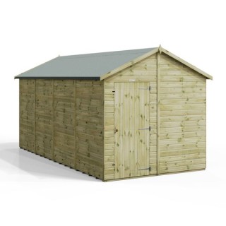 16x8 Premium Powersheds Apex No Windows