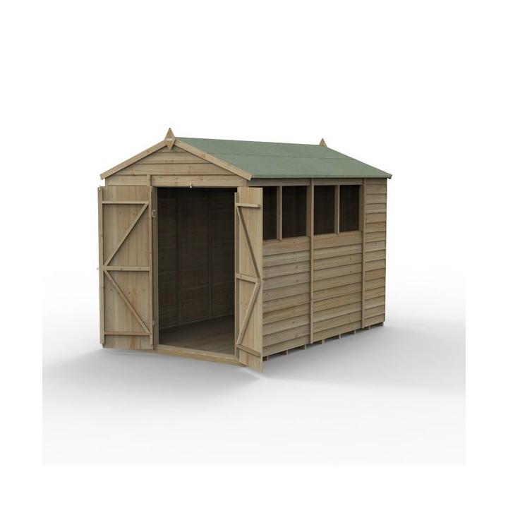 4LIFE Apex Shed 6 x 10 - Double Door - 4 Window