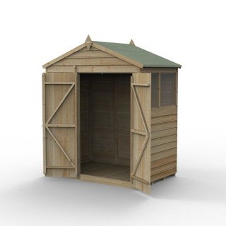 4LIFE Apex Shed 6 x 4 - Double Door - 2 Windows Installation