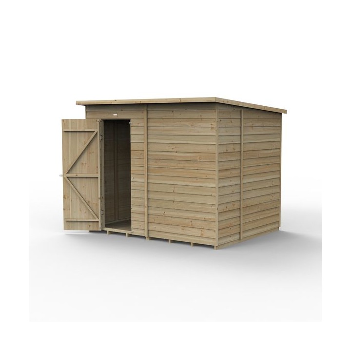 4LIFE Pent Shed 8 x 6 - Single Door - No Windows
