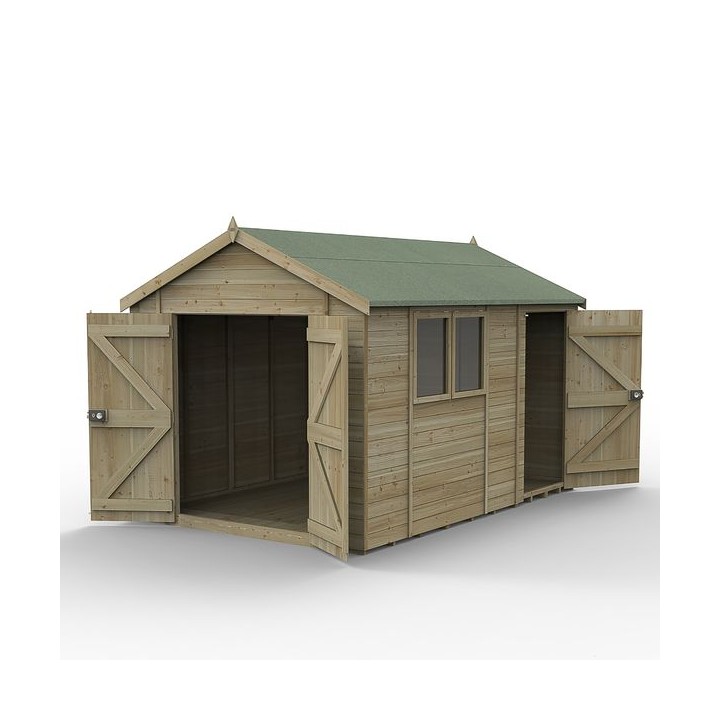 Timberdale 12 x 8 Reverse Apex Shed -