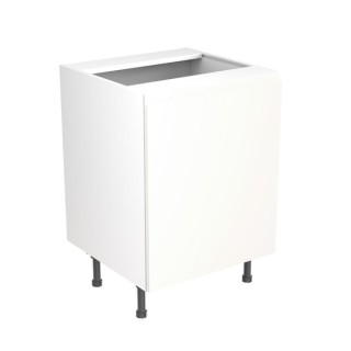 Flatpack Sink Base Unit J-pull Ultra Matt White 600mm - FKKJ0535