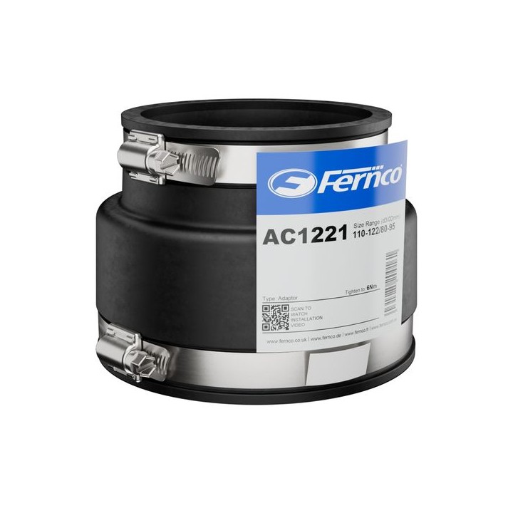 Fernco Adaptor Coupling 110-122mm/80-95mm AC1221