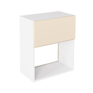 Flatpack 600 Microwave Wall Unit J-Pull Ultra Matt Cashmere