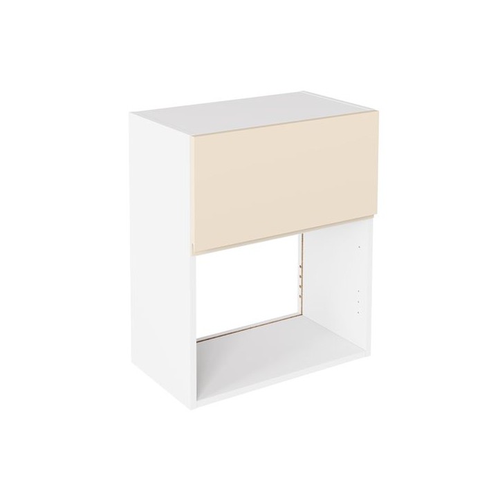 Flatpack 600 Microwave Wall Unit J-Pull Ultra Matt Cashmere