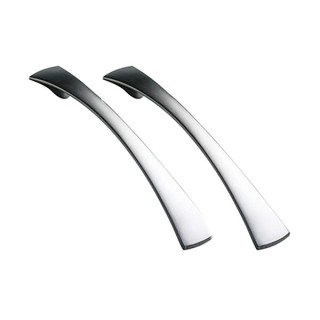 Kitchen Kit Only Tapered Bow Handle Satin Chrome Pack of 2 - KKHTBH