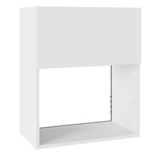 Flatpack 600 Microwave Wall Unit Slab Supermatt White