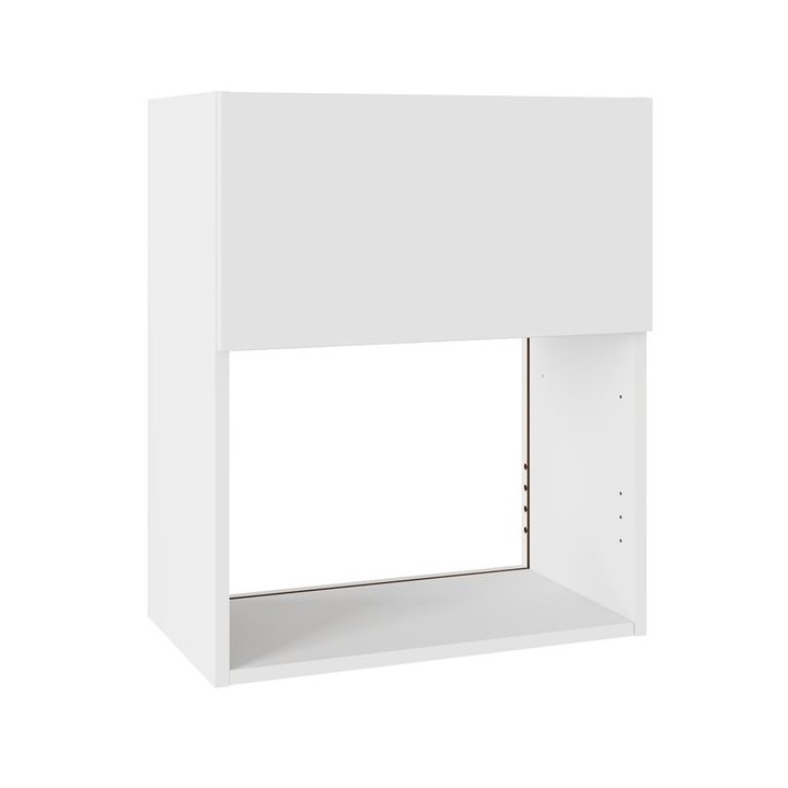 Flatpack 600 Microwave Wall Unit Slab Supermatt White