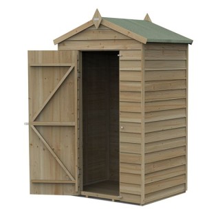 4LIFE Apex Shed 4 x 3 - Single Door - No Windows
