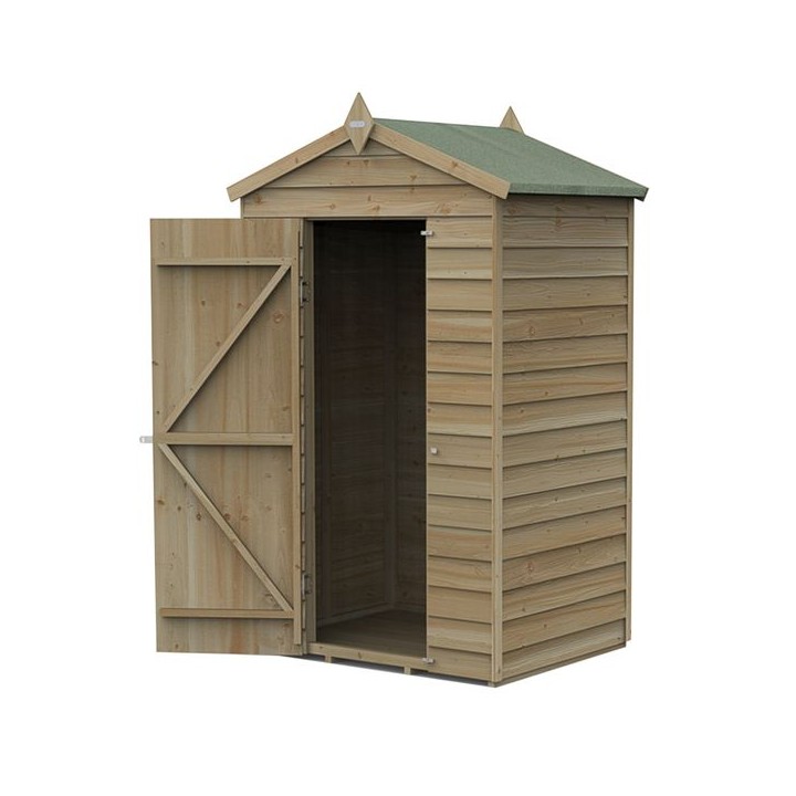 4LIFE Apex Shed 4 x 3 - Single Door - No Windows
