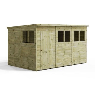 12x8 Premium Powersheds Pent