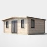 14 x 18 Power Chalet Log Cabin Centre Door