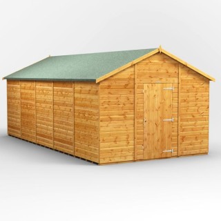 20 x 10 Power Apex Windowless Shed