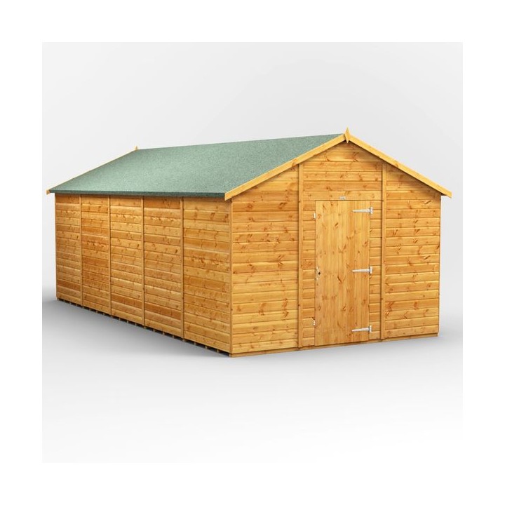20 x 10 Power Apex Windowless Shed