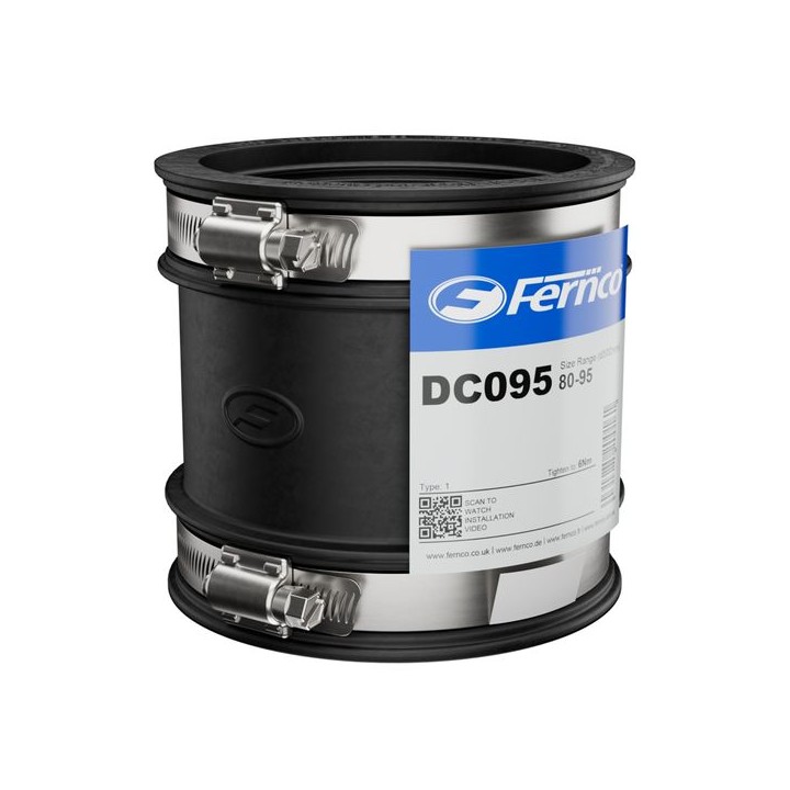 Fernco DC95 Drain Coupling 80-95 mm