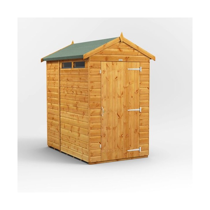 6 x 4 Power Apex Security Shed