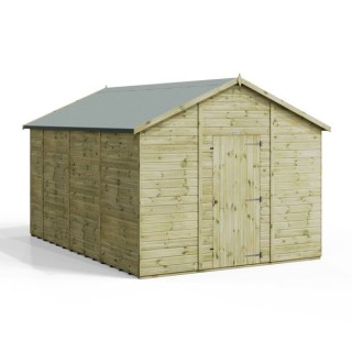 14x10 Premium Powersheds Apex No Windows