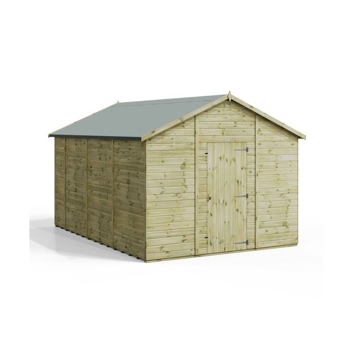 14x10 Premium Powersheds Apex No Windows