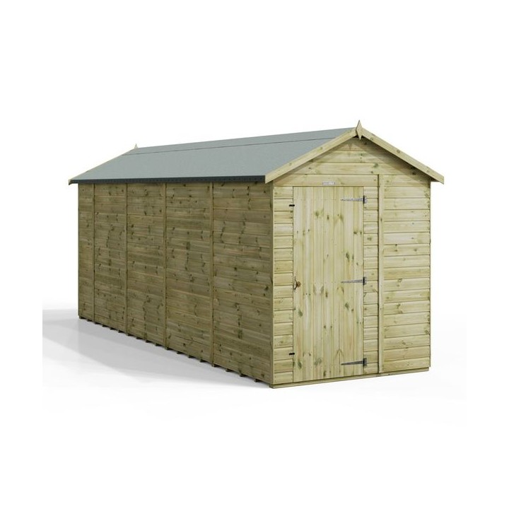 18x6 Premium Powersheds Apex No Windows