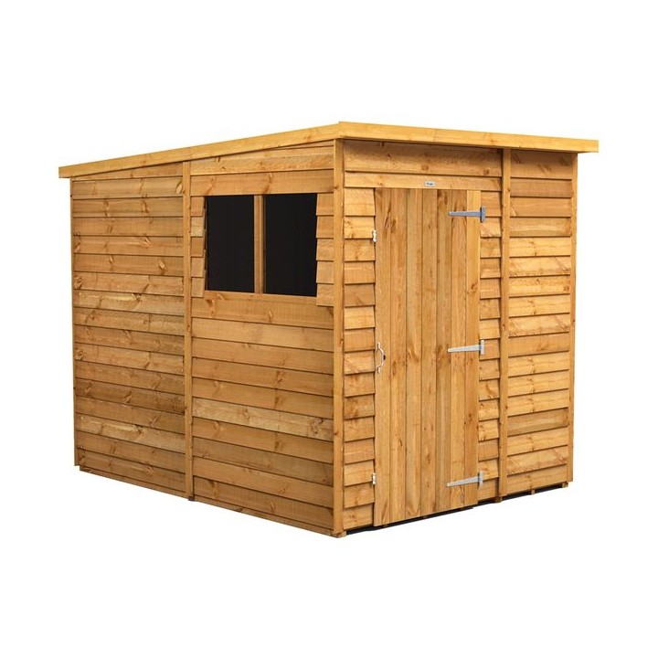 6 x 8 Power Overlap Pent Shed