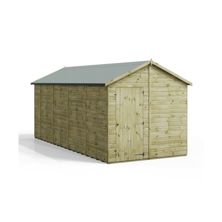 18x8 Premium Powersheds Apex No Windows